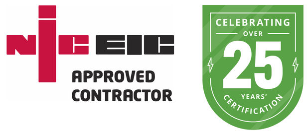 NICEIC Approved Contractor — 25 Years