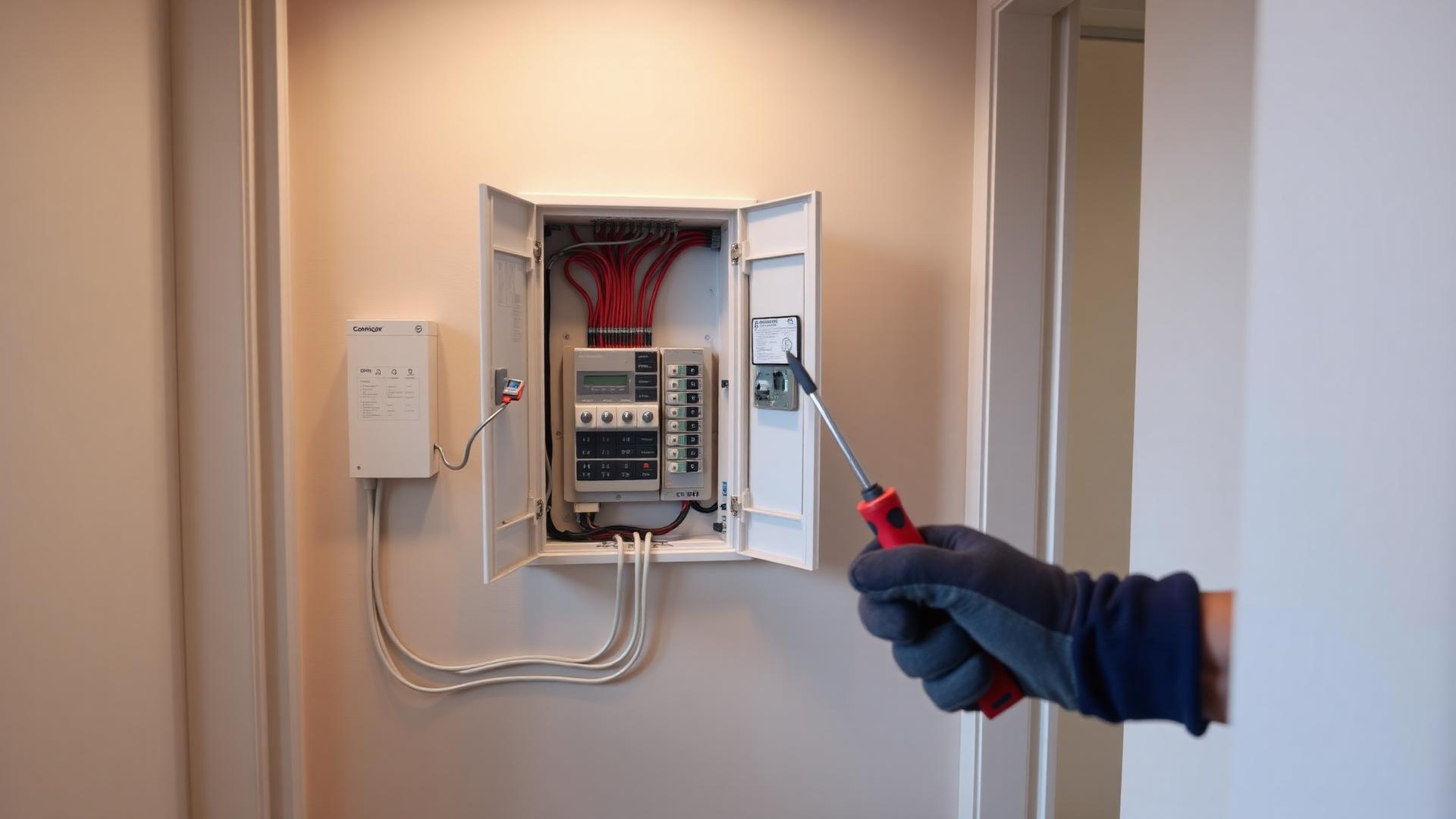 Domestic consumer unit installation in a Norfolk home